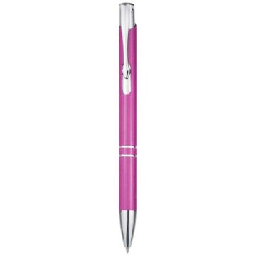 Moneta długopis z aluminium z recyklingu-Magenta