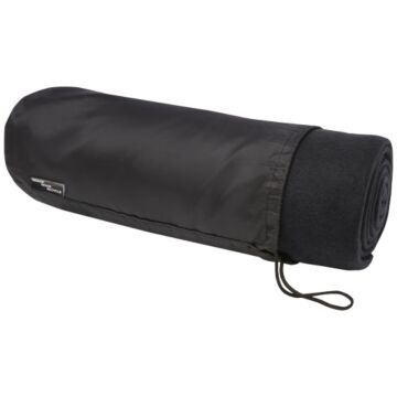 Willow GRS RPET polar fleece blanket-White
