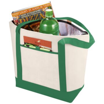 Lighthouse non-woven cooler tote 21L-Natural