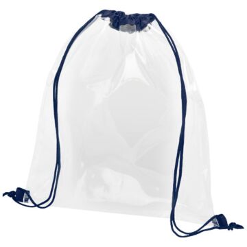 Lancaster transparent drawstring backpack 5L-Black