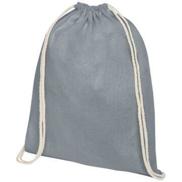 Oregon 100 g-m² cotton drawstring backpack 5L-Natural
