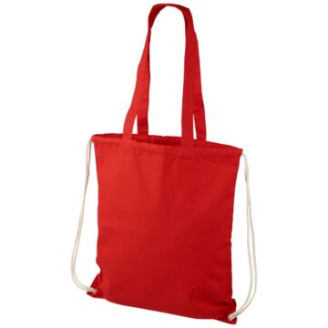 Eliza 240 g-m² cotton drawstring backpack 6L-Natural