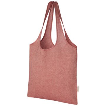 Pheebs 150 g-m² recycled cotton trendy tote bag 7L-Natural