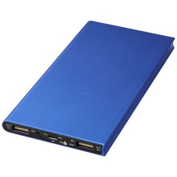 Aluminiowy powerbank Plate 8000 mAh-czarny