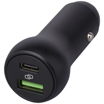 Pilot 55 W USB-C-USB-A podwójna ładowarka samochodowa-czarny