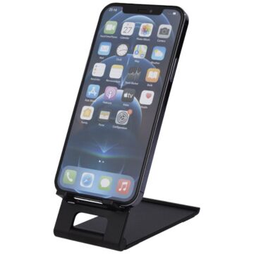 Rise smukły aluminiowy stojak na telefon-czarny