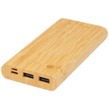 Powerbank Tulda o pojemności 10,000 mAh wykonany z bambusa-Piasek pustyni