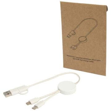 Citala kabel do synchronizacji danych i szybkiego ładowania 5 w 1 27 W o długości 30 cm z tworzyw sztucznych pochodzących z recyklingu-Biały