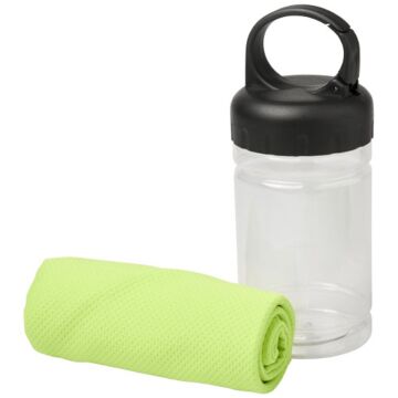 Remy cooling towel in PET container-White