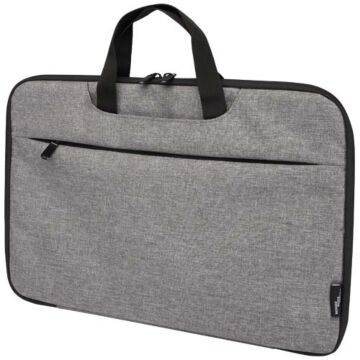 Libra etui na laptopa 2 w 1 o pojemności 3 l wykonane z materiałów z recyklingu z certyfikatem GRS-Szary melanż