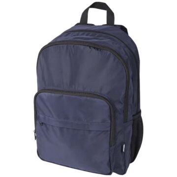 Trend Plus plecak na laptopa o przekątnej 15-cali o pojemności 20 l wykonany z materiałów z recyklingu z certyfikatem GRS-Granatowy