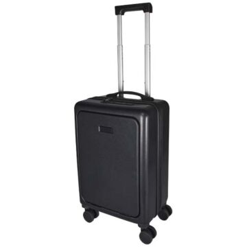 Rover Pro twarda walizka na kółkach z tworzyw sztucznych pochodzących z recyklingu z certyfikatem GRS o wysokości 51 cm i poj-Czarny