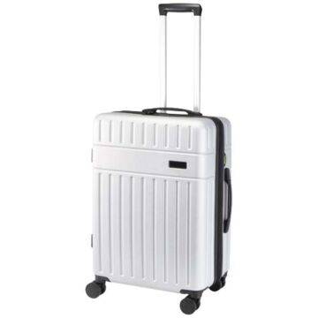 Rover rozszerzana walizka na kółkach z tworzyw sztucznych pochodzących z recyklingu na 24-calowego laptopa z certyfikatem GRS o pojemności 70 l-Srebrny