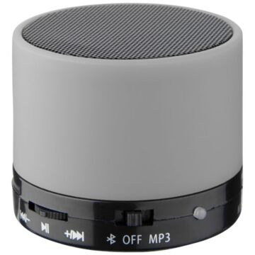 Głośnik Bluetooth® Duck z gumowanym wykończeniem-czarny