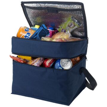 Oslo 2-zippered compartments cooler bag 13L-White