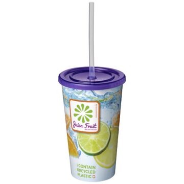 Kubek Brite-Americano® z podwójną ścianką o pojemności 350 ml-Biały