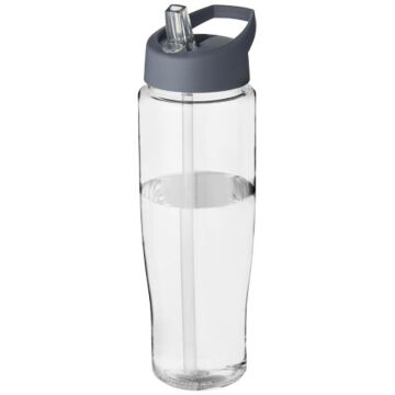 Bidon H2O Tempo® o pojemności 700 ml z wieczkiem z słomką-Biały