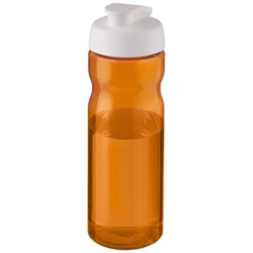 Bidon H2O Eco o pojemności 650 ml z wieczkiem zaciskowym-Szary