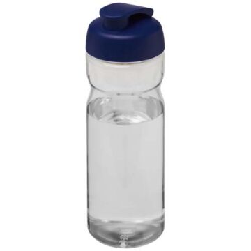 Bidon H2O Eco o pojemności 650 ml z wieczkiem zaciskowym-Przezroczysty