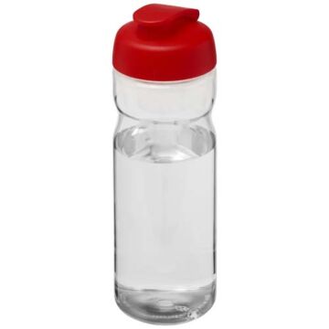 Bidon H2O Eco o pojemności 650 ml z wieczkiem zaciskowym-Przezroczysty