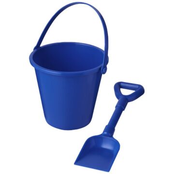Wiaderko z łopatką Tides z plastiku z recyklingu-Biały