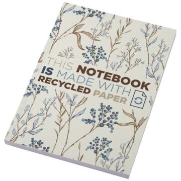Notatnik A5 Novella Austen z miękkiej okładki z recyklingu, 100 kartek-Kość słoniowa