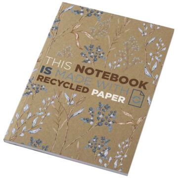 Notatnik A5 Novella Austen z miękką okładką z materiału z recyklingu, papier pakowy — 50 kartek -Piasek pustyni