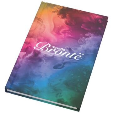 Notatnik A5 Novella Brontë w twardej oprawie matowej, 100 kartek-Biały