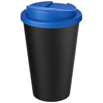 Americano® Eco 350 ml recycled tumbler with spill-proof lid-White