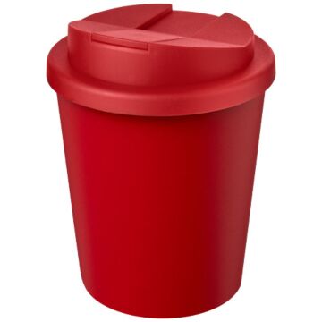 Kubek Americano® Espresso Eco z recyklingu o pojemności 250 ml z pokrywą odporną na zalanie -czarny