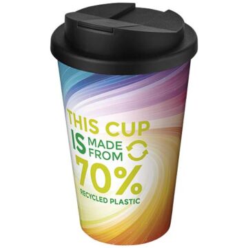 Brite-Americano® Eco szczelny kubek izolowany o pojemności 350 ml-Czarny