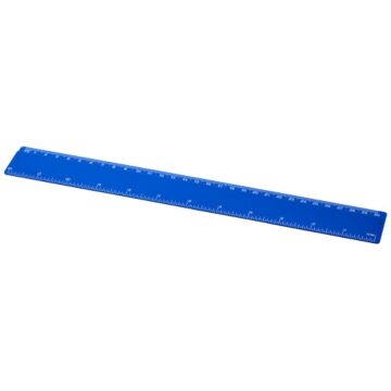 Linijka Renzo o długości 30 cm wykonana z tworzywa sztucznego-Niebieski