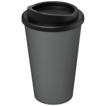 Kubek termiczny americano® o pojemności 350 ml z materiałów pochodzących z recyklingu-czarny