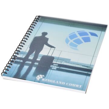 Desk-Mate® wire-o A5 notebook PP cover-White