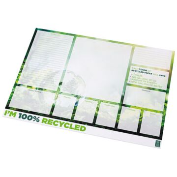 Notatnik Desk-Mate® w formacie A2 z materiałów z recyklingu-Biały