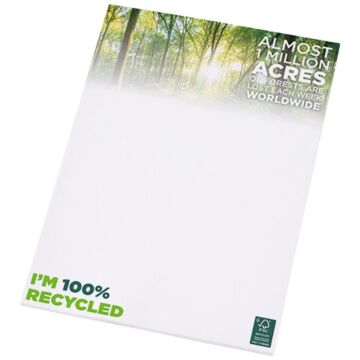 Desk-Mate® A4 recycled notepad-White