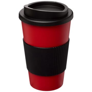 Americano® 350 ml termoizolowany kubek z uchwytem-żółty