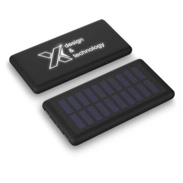 Solarny podświetlany powerbank SCX.design P30-Czarny