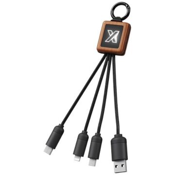 SCX.design C19 łatwy w użyciu kabel drewniany-Brazowy