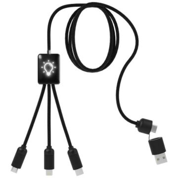 SCX.design C28 długi kabel do łądowania 5 w 1-Czerwony