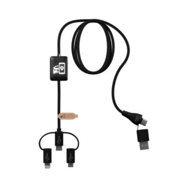 SCX.design C48 CarPlay kabel do ładowania 5 w 1 -Czarny