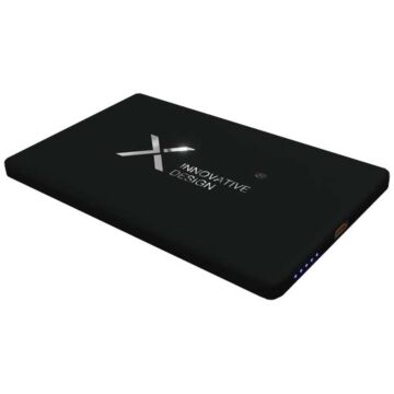 SCX.design P22 bardzo smukły magnetyczny powerbank o pojemności 5000 mAh-Czarny