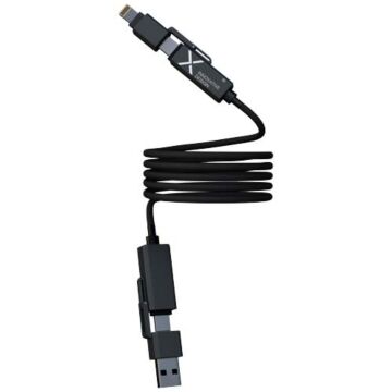 SCX.design C59 magnetyczny kabel do ładowania o mocy 100 W w izolacji z silikonu-Czarny