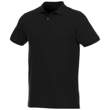 Beryl short sleeve men's GOTS organic recycled polo-White