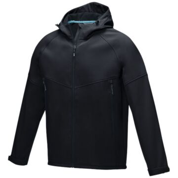 Męska kurtka softshell Coltan z materiałów z recyclingu z certyfikatem GRS-niebieski