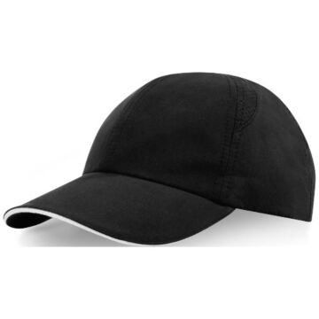 Morion 6 panel GRS recycled cool fit sandwich cap-White