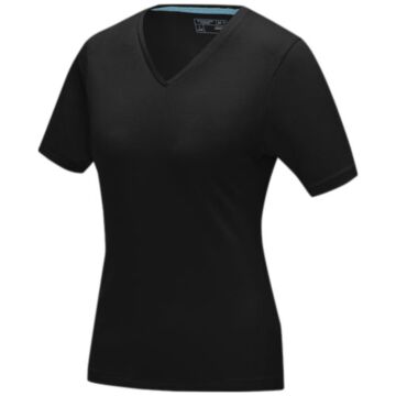 Kawartha short sleeve women's GOTS organic V-neck t-shirt-White