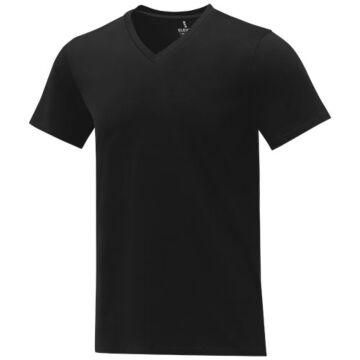 Somoto short sleeve men's V-neck t-shirt -White