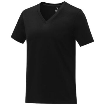 Somoto short sleeve women's V-neck t-shirt -White