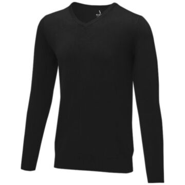 Stanton - męski sweter w serek-niebieski